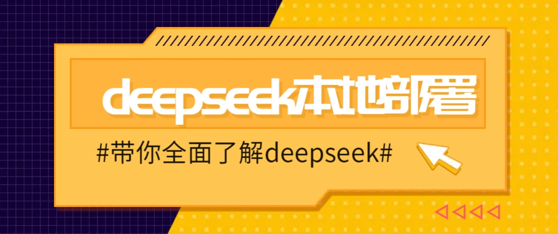 DeepSeek本地部署详细教程，轻松将deepseek部署到你的电脑上-枫客网创